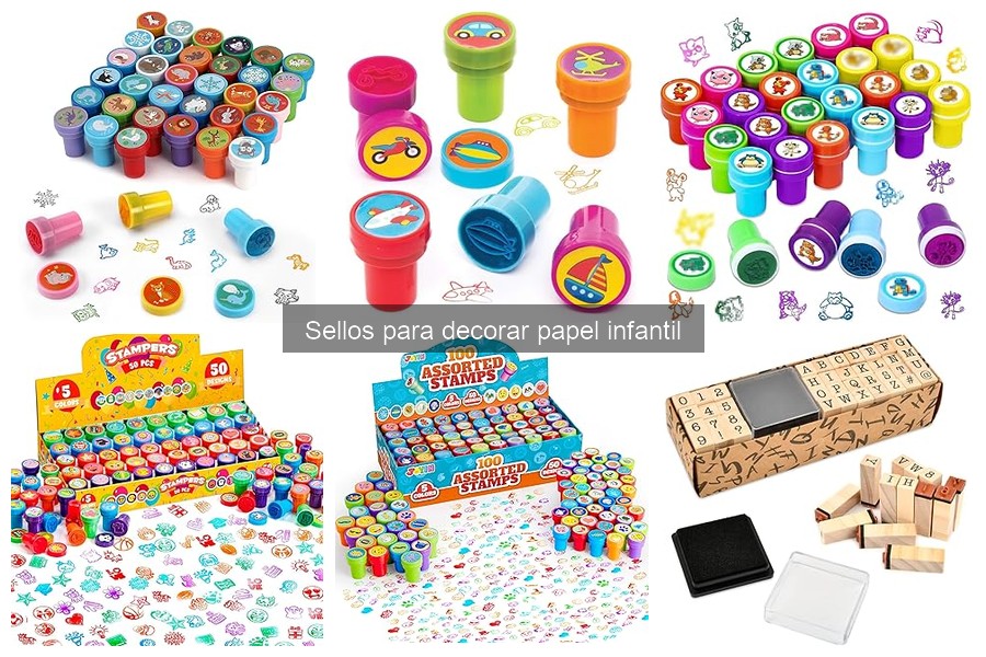 Cómo utilizar sellos en decoración de papel infantil