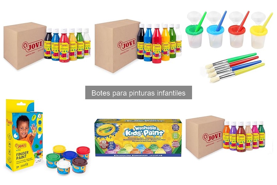 Comparativa de botes para pinturas infantiles Jovi