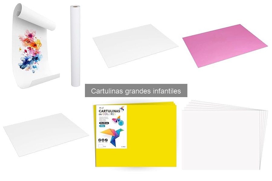 Comparativa de Cartulinas Grandes e Infantiles para Manualidades