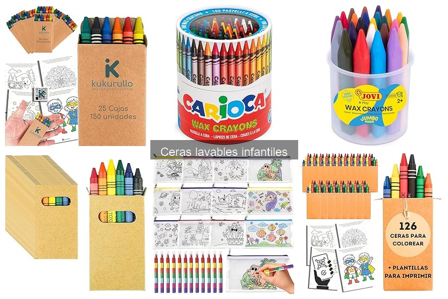 Comparativa de Ceras Lavables Infantiles: Mejores Marcas y Precios