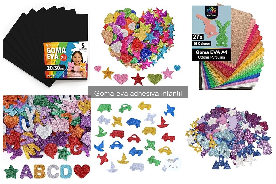 Comparativa de Goma Eva Adhesiva Infantil: Marcas y Precios