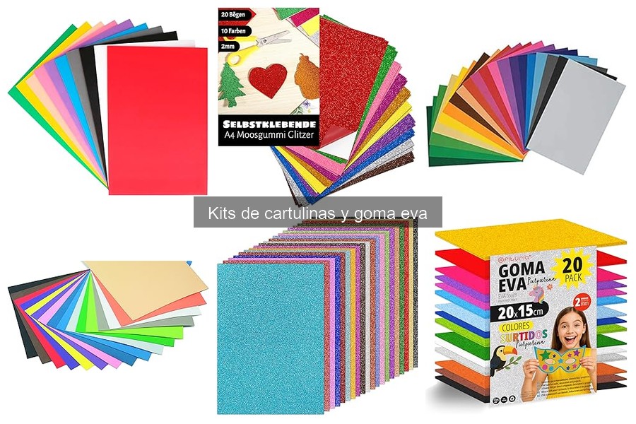 Comparativa de Kits de Cartulinas y Goma Eva: Calidad y Precio