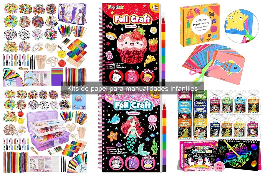Comparativa de Kits de Papel para Manualidades Infantiles