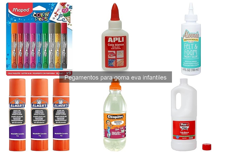 Comparativa de los mejores pegamentos para goma eva infantiles
