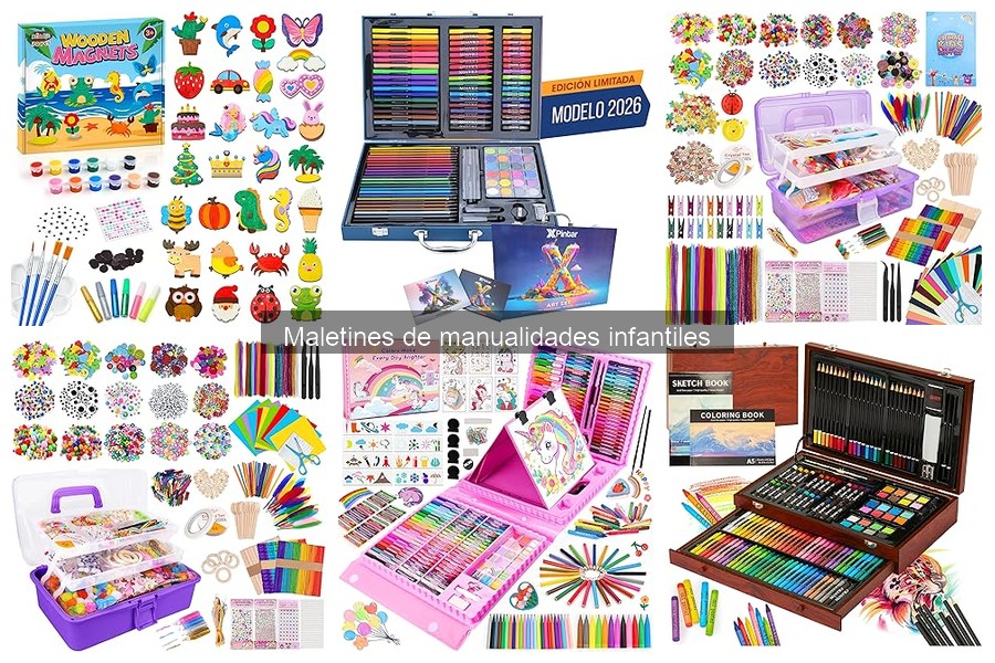 Comparativa de maletines de manualidades para niños por edad
