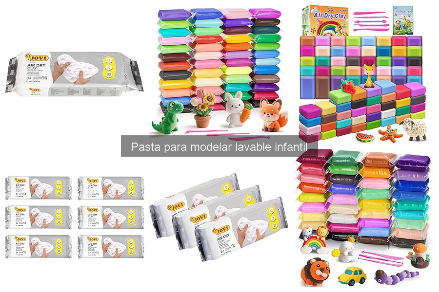 Comparativa de marcas de pasta para modelar lavable infantil
