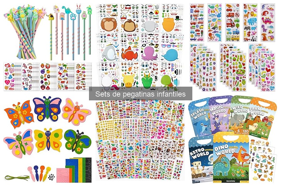 Comparativa de mejores sets de pegatinas infantiles 2023