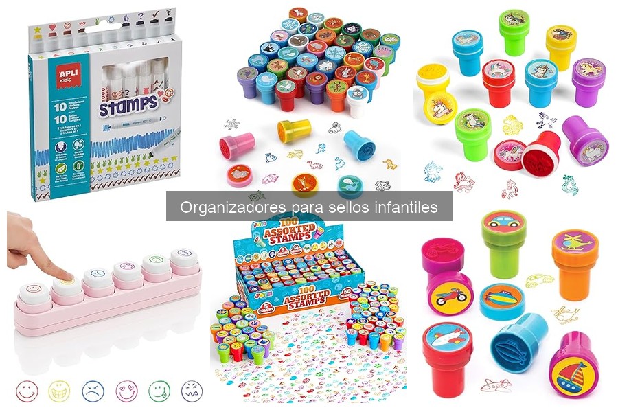 Comparativa de organizadores para sellos infantiles