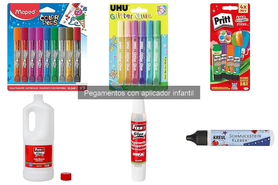 Comparativa de Pegamentos con Aplicador Infantil y Otros Tipos