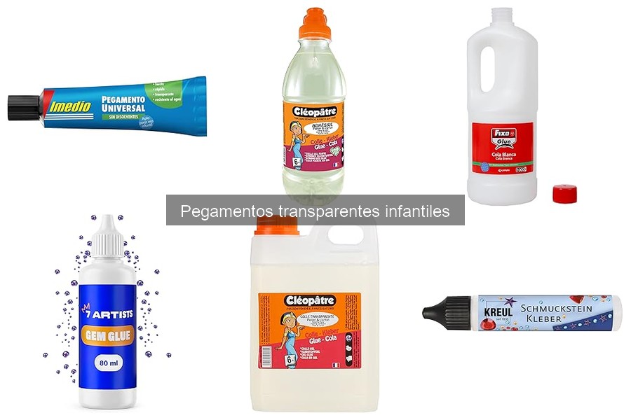 Comparativa de Pegamentos Transparentes y Otros Tipos