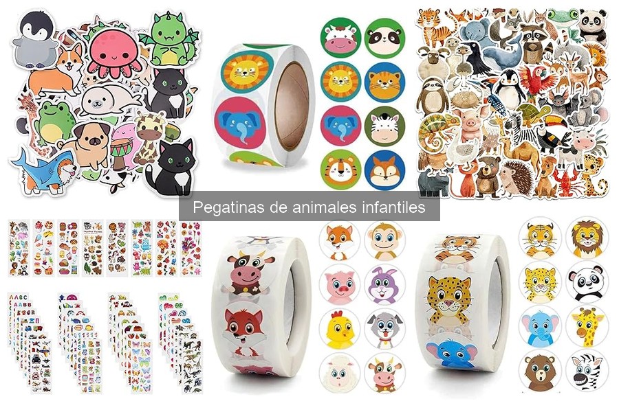 Comparativa de pegatinas de animales infantiles: calidad y precio