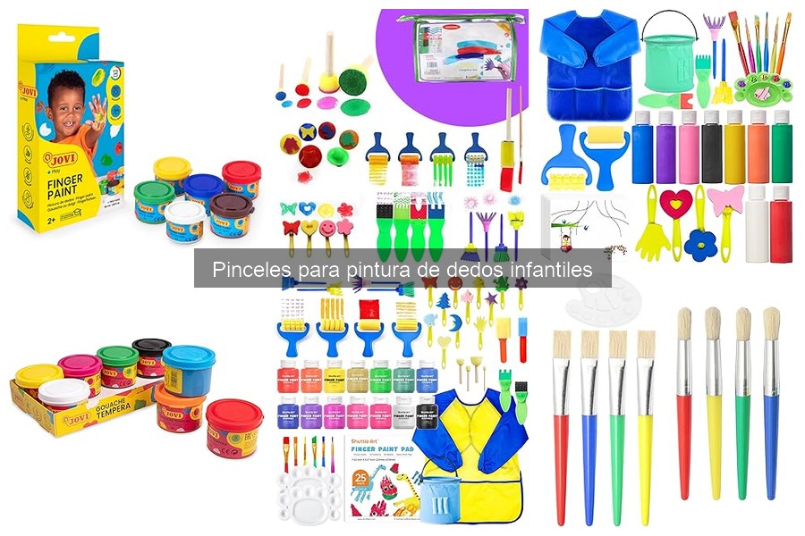 Comparativa de Pinceles para Pintura de Dedos Infantiles