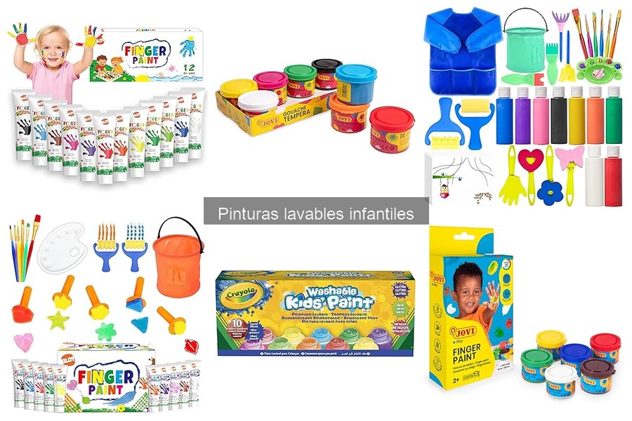 Comparativa de pinturas lavables infantiles: Jovi vs Crayola