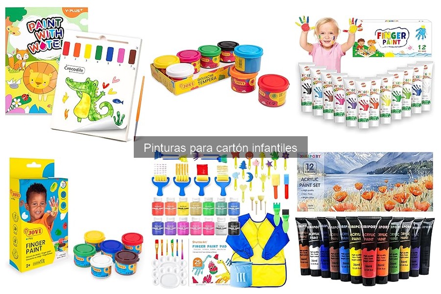 Comparativa de pinturas para cartón infantiles: Mejores marcas