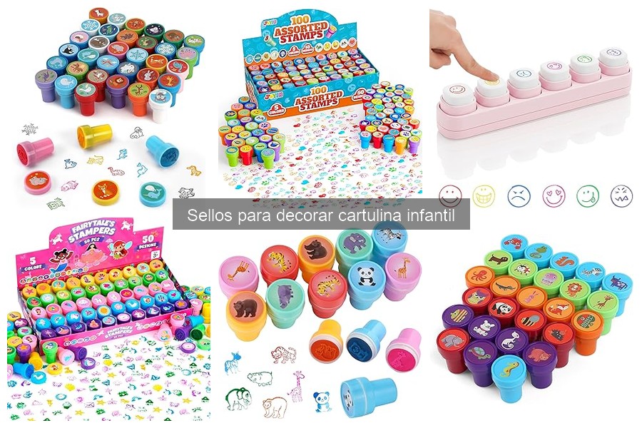 Comparativa de precios de sellos para decorar cartulina infantil
