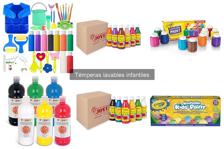 Comparativa de precios de témperas lavables en Amazon