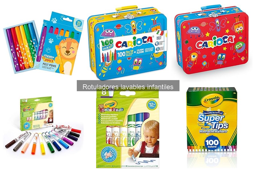 Comparativa de Rotuladores Lavables y Permanentes para Niños