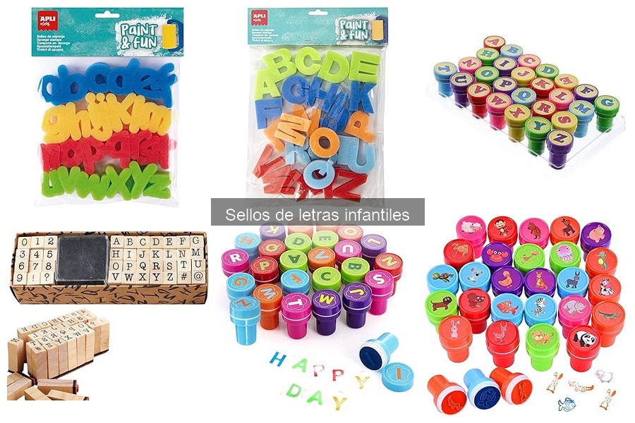 Comparativa de sellos de letras infantiles: calidad y precio