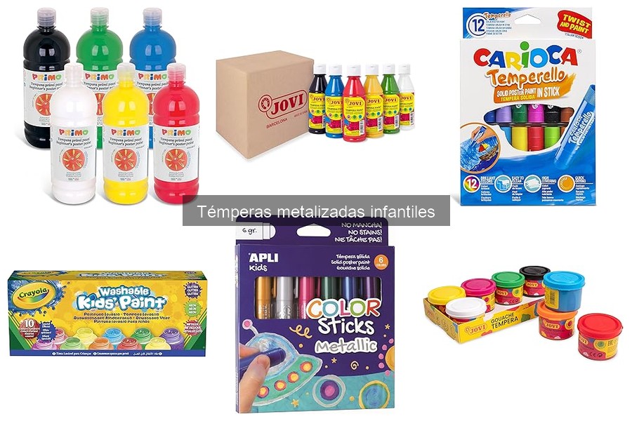 Comparativa de Témperas Metalizadas Infantiles para Niños