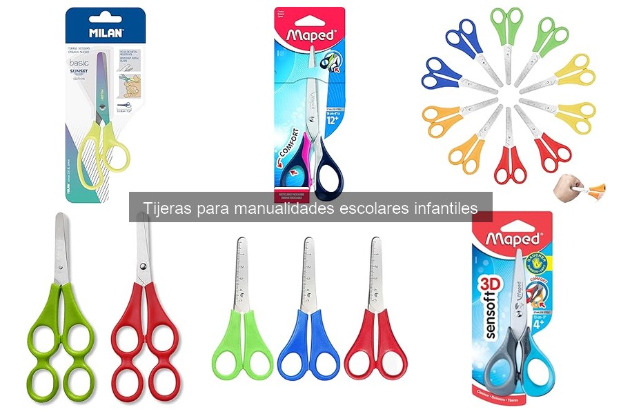 Comparativa de tijeras escolares para manualidades infantiles
