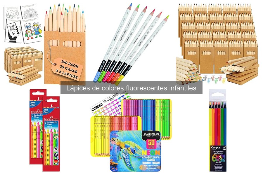 Comparativa entre lápices fluorescentes y tradicionales