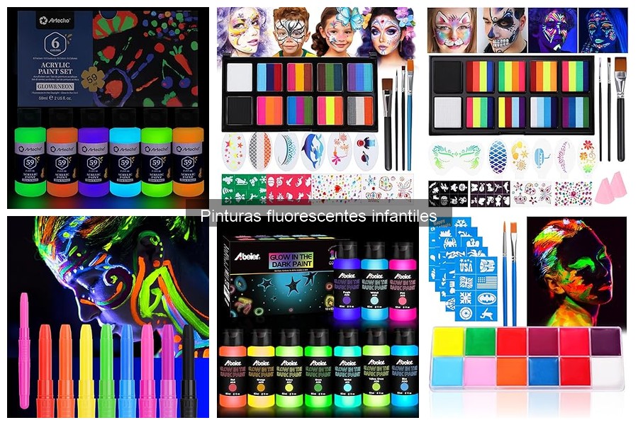 Comparativa entre pinturas fluorescentes y no fluorescentes