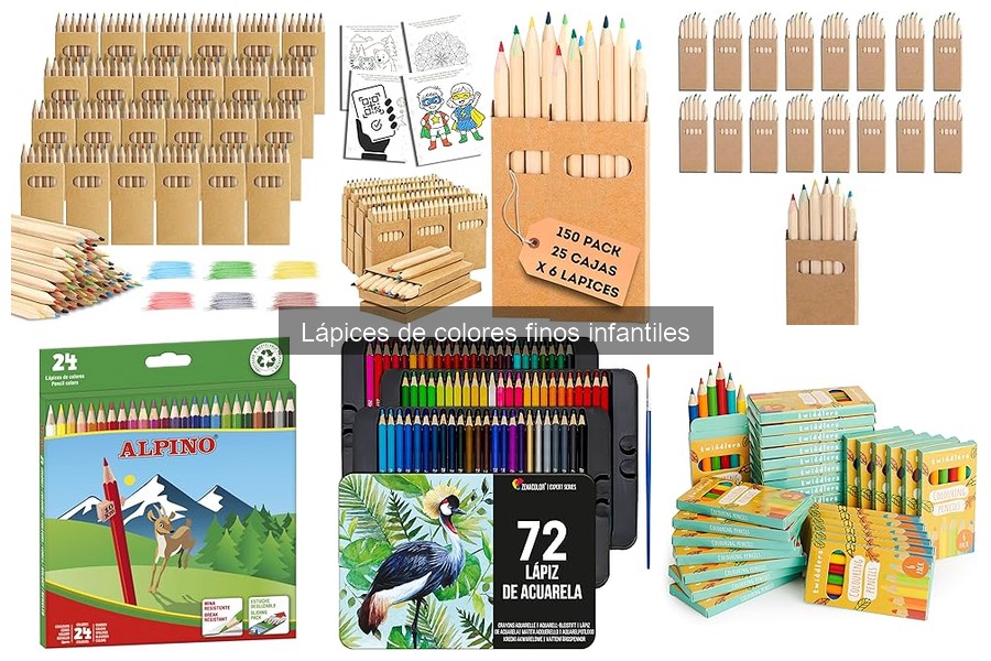 Comparativa: Lápices de colores finos vs gruesos para niños