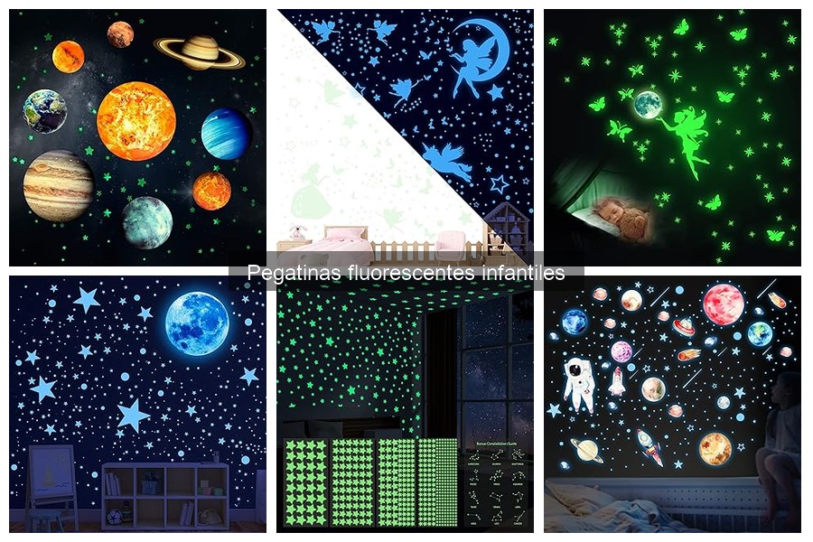 Comparativa: Pegatinas Fluorescentes vs Normales para Niños