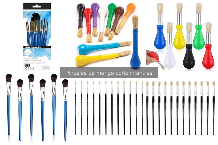 Comparativa: Pinceles de Mango Corto vs. Largo para Niños