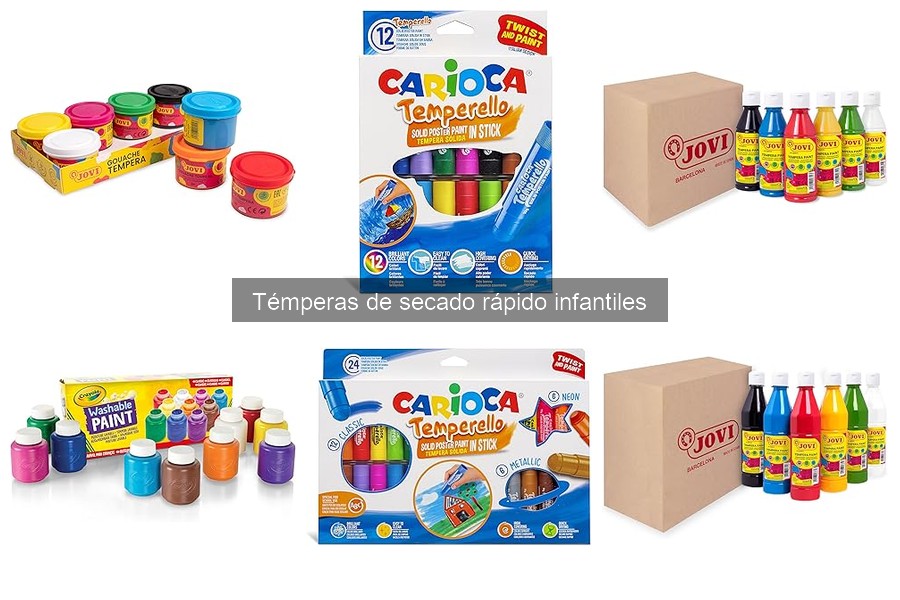 Comparativa: Témperas de Secado Rápido vs Tradicionales