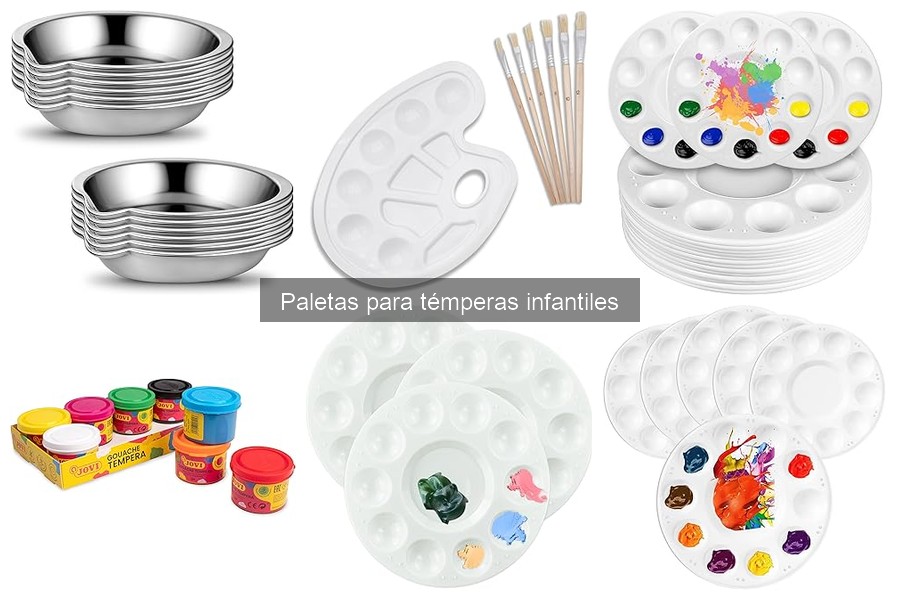 Consejos para limpiar y mantener paletas para témperas infantiles