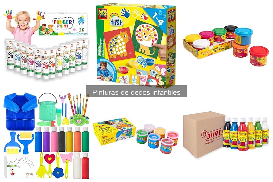 Consejos para usar correctamente las pinturas de dedos infantiles