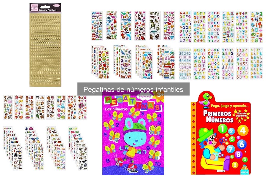 Descubre las pegatinas de números infantiles y su uso