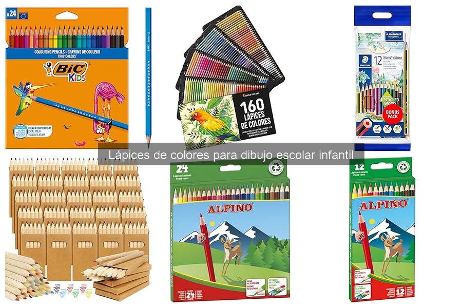 Diferencias entre lápices de colores de acuarela y tradicionales