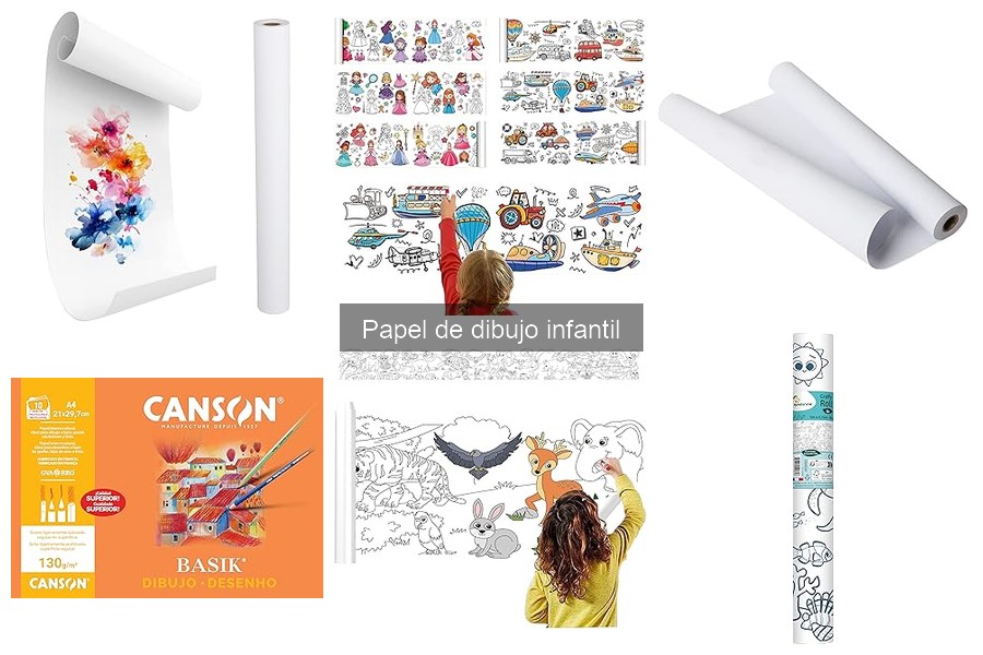 Diferencias entre papeles de acuarelas y dibujo infantil
