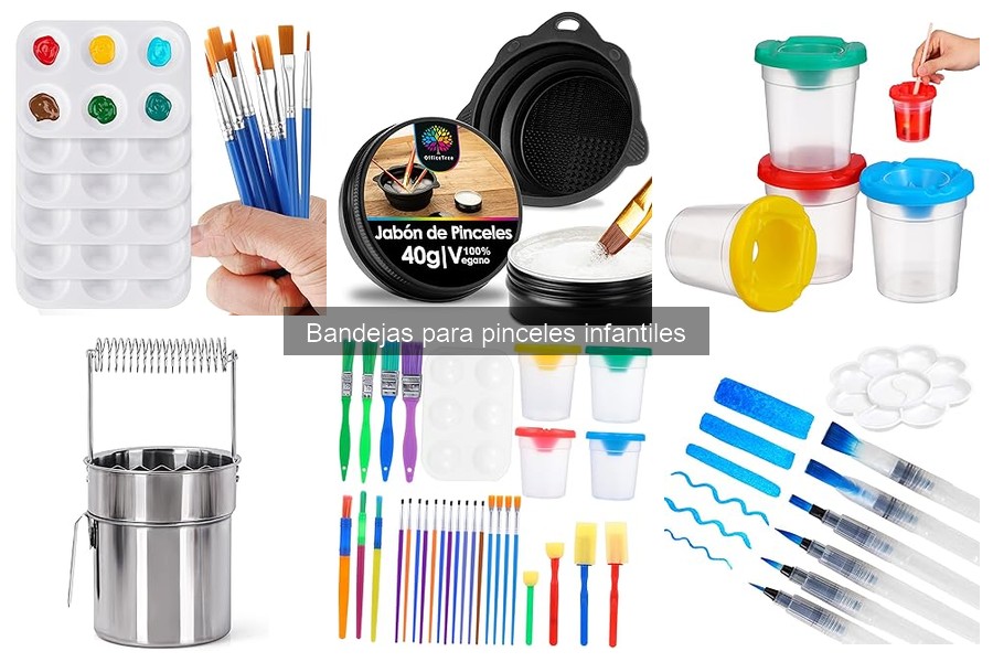 Dónde comprar bandejas para pinceles infantiles fácilmente