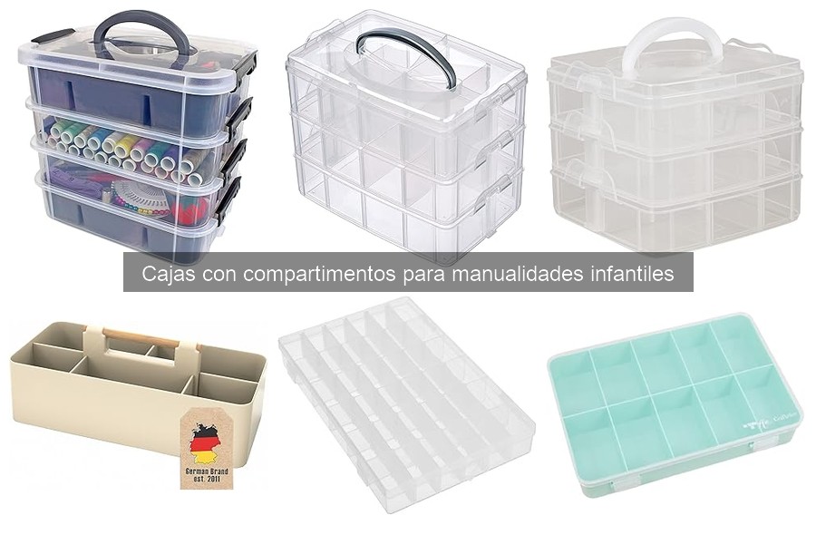 Dónde comprar cajas con compartimentos para manualidades infantiles