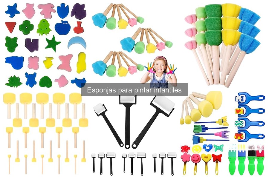 Dónde comprar esponjas para pintar infantiles al mejor precio