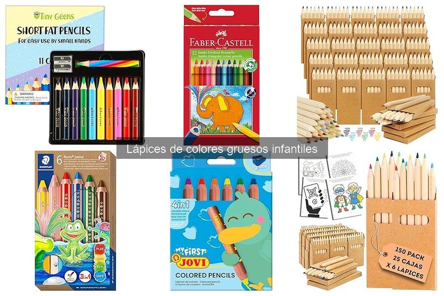 Dónde comprar lápices de colores gruesos infantiles a buen precio