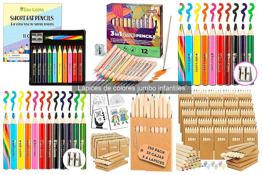 Dónde comprar lápices de colores jumbo para niños