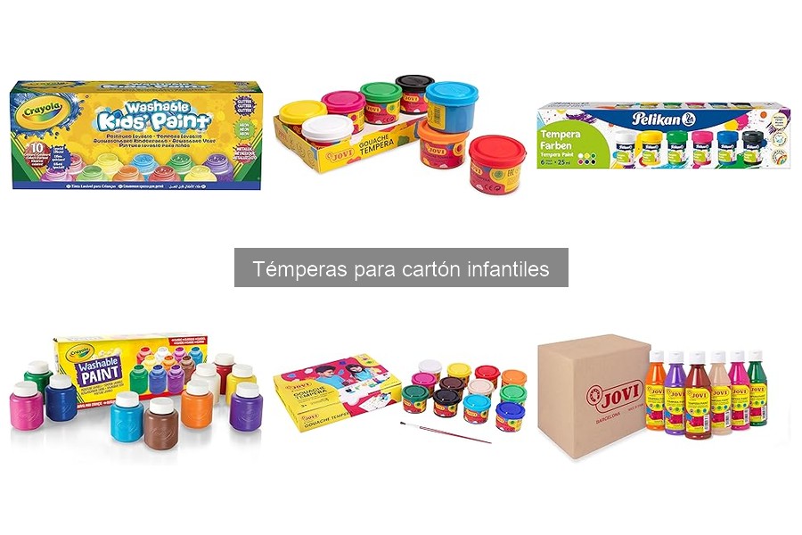 Dónde comprar las mejores témperas para cartón infantiles