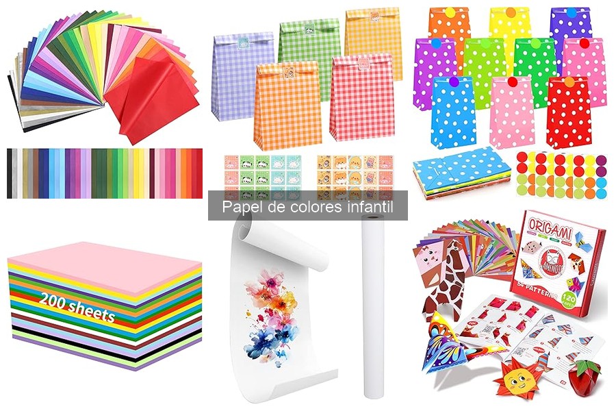 Dónde comprar papel de colores barato para manualidades