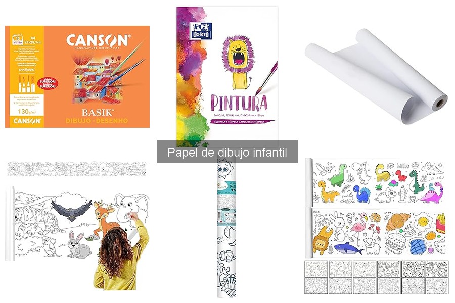 Dónde comprar papel de dibujo infantil a buen precio