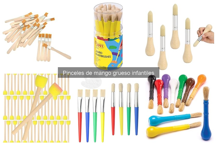 Dónde comprar pinceles de mango grueso para niños