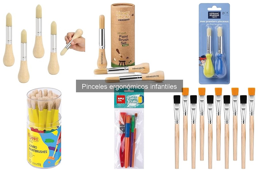 Dónde comprar pinceles ergonómicos infantiles a buen precio