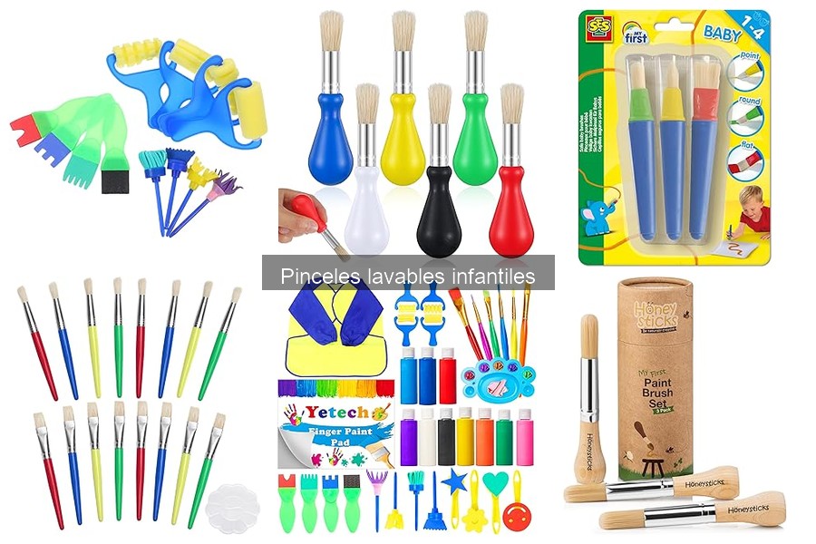 Dónde comprar pinceles lavables infantiles a buen precio