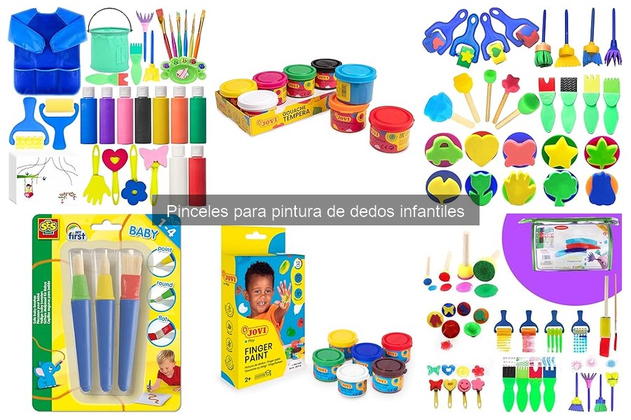 Dónde comprar pinceles para pintura de dedos infantiles