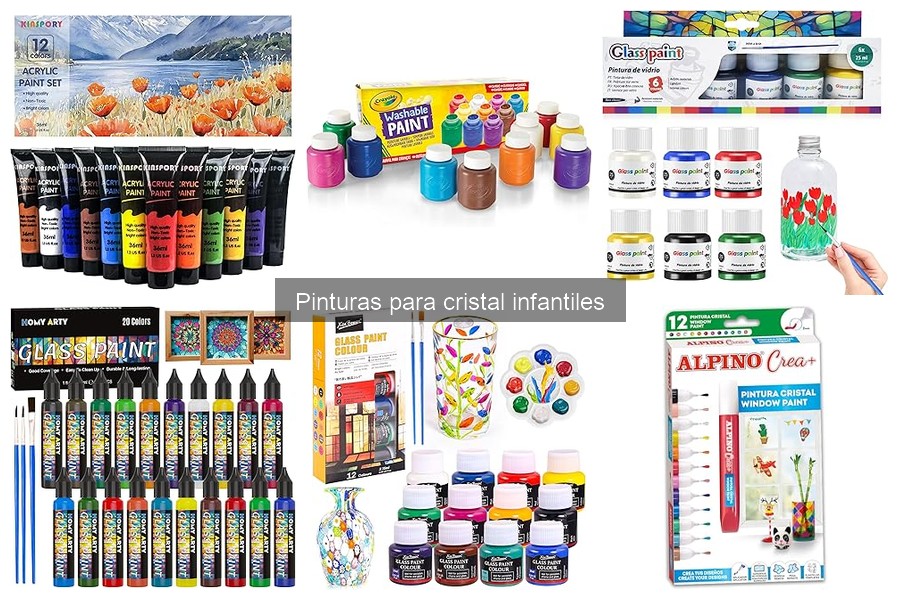 Dónde comprar pinturas para cristal infantiles y mejores opciones