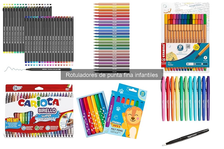 Dónde comprar rotuladores de punta fina para niños a buen precio