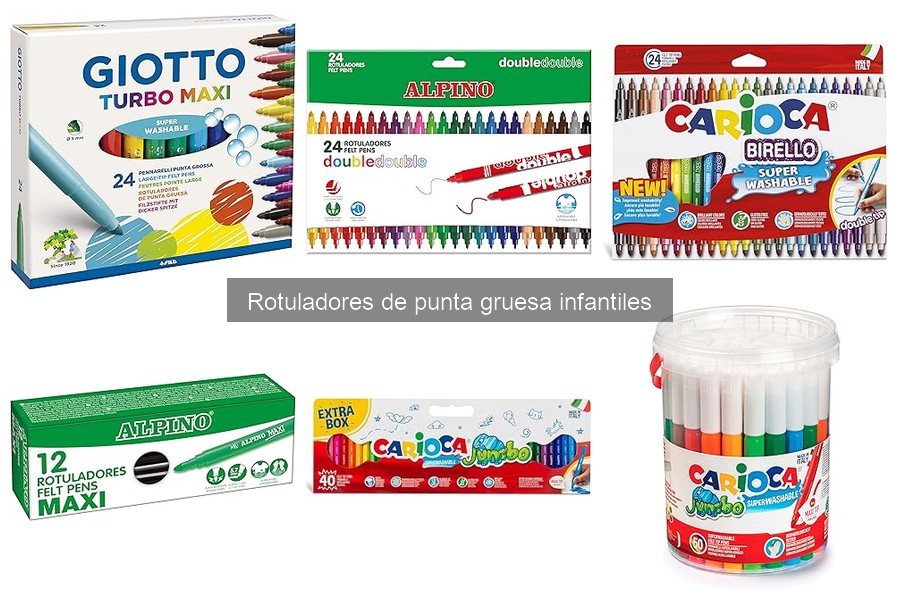 Dónde comprar rotuladores de punta gruesa para niños